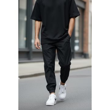 Pantaloni de trening cargo  negri  conici Y230 P20-4.3 Pantaloni de trening cargo  negri  conici Y230 P20-4.3