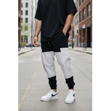 Pantaloni de trening cargo  negri  conici Y356 41-4.2 Pantaloni de trening cargo  negri  conici Y356 41-4.2