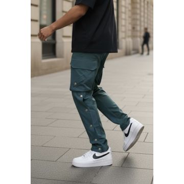 Pantaloni de trening cargo  verzi  conici Y013 O4-3.1 Pantaloni de trening cargo  verzi  conici Y013 O4-3.1