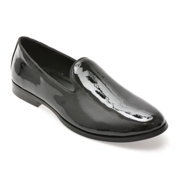 Pantofi ALDO negri, CASINO 001, din piele ecologica lacuita