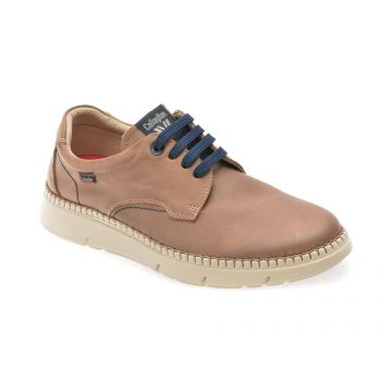 Pantofi CALLAGHAN gri, 53505, din piele naturala