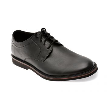 Pantofi eleganti CLARKS negri, ATTICUS LT LACE, din piele naturala
