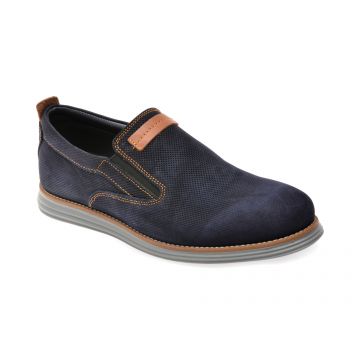 Pantofi OTTER bleumarin, A35, din nabuc