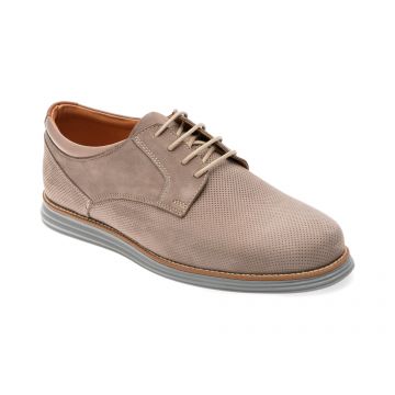 Pantofi OTTER gri, A36, din nabuc