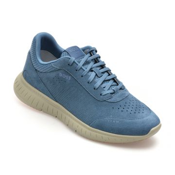 Pantofi sport BOSS albastri, 2109, din piele intoarsa