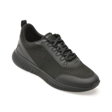 Pantofi sport BOSS negri, 6509, din material textil