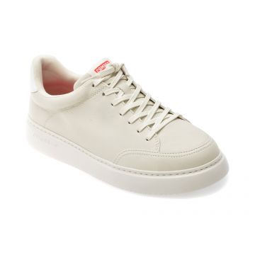 Pantofi sport CAMPER albi, RUNNER, din piele naturala