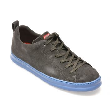 Pantofi sport CAMPER gri, RUNNER, din piele intoarsa