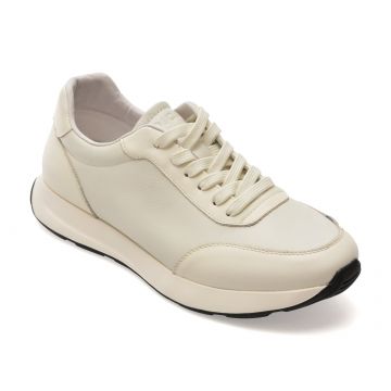 Pantofi sport EPICA albi, LN45, din piele naturala Pantofi sport EPICA albi, LN45, din piele naturala