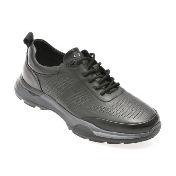 Pantofi sport EPICA negri, 37391, din piele naturala
