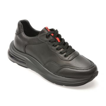 Pantofi sport EPICA negri, 56191, din piele naturala