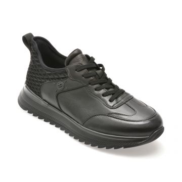 Pantofi sport EPICA negri, 56251, din piele naturala