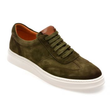 Pantofi sport EPICA verzi, A316, din piele intoarsa