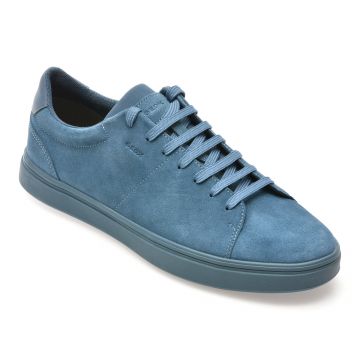 Pantofi sport GEOX albastri, U55LDA, din piele intoarsa