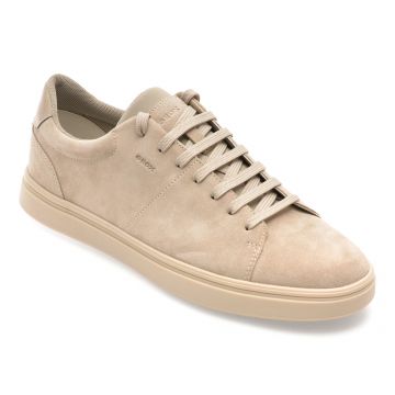 Pantofi sport GEOX gri, U55LDA, din piele intoarsa