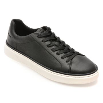 Pantofi sport GEOX negri, U46HPA, din piele naturala