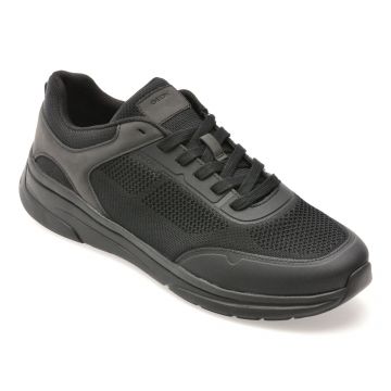 Pantofi sport GEOX negri, U55LBB, din material textil