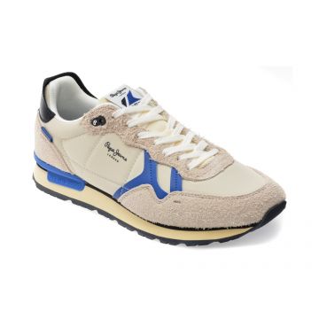 Pantofi sport PEPE JEANS gri, BRIT FLY, din material textil