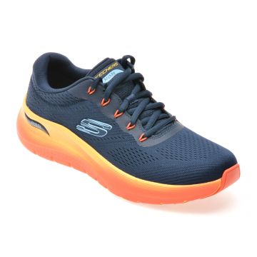 Pantofi sport SKECHERS bleumarin, ARCH FIT 2.0, din material textil