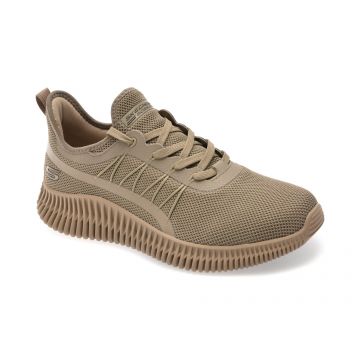 Pantofi sport SKECHERS gri, BOBS GEO, din material textil