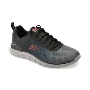 Pantofi sport SKECHERS gri, TRACK, din material textil