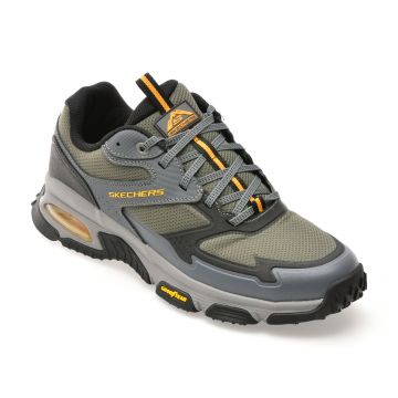 Pantofi sport SKECHERS kaki, SKECH-AIR ENVOY, din material textil Pantofi sport SKECHERS kaki, SKECH-AIR ENVOY, din material textil