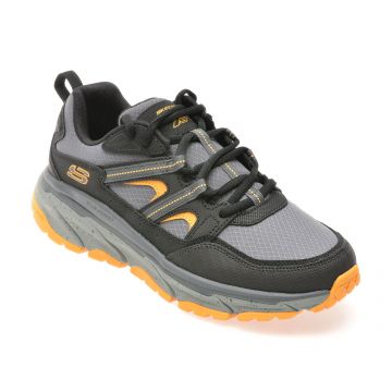 Pantofi sport SKECHERS negri, D LUX JOURNEY, din material textil