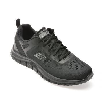 Pantofi sport SKECHERS negri, TRACK, din material textil