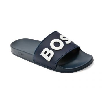 Papuci BOSS bleumarin, 8241, din pvc