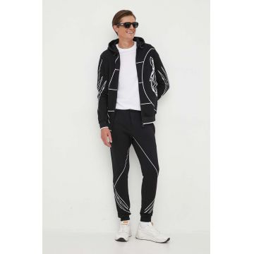 PLEIN SPORT set de lounge bărbați, culoare negru