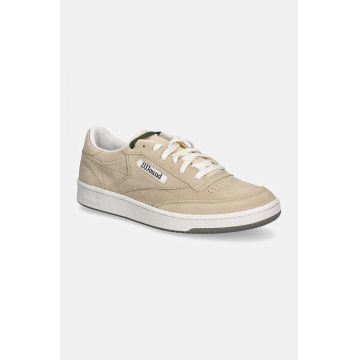 Reebok LTD sneakers din piele intoarsă Club C 85 culoarea bej, RMIA04VC99LEA0036101 Reebok LTD sneakers din piele intoarsă Club C 85 culoarea bej, RMIA04VC99LEA0036101