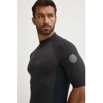 Rip Curl tricou de înot culoarea gri Rip Curl tricou de înot culoarea gri