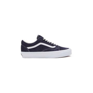Vans tenisi din piele intoarsa Premium Standards Old Skool 36 culoarea albastru marin, VN000CNGCIE1 Vans tenisi din piele intoarsa Premium Standards Old Skool 36 culoarea albastru marin, VN000CNGCIE1