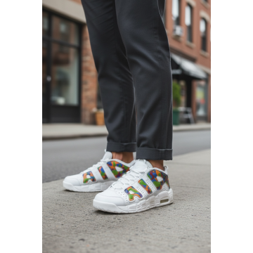 Adidasi barbati casual  albi AIR70