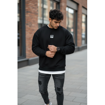 Bluza barbati neagra slim fit 71412