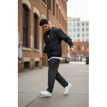 Bluza barbati neagra slim fit 71413