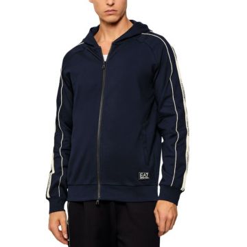 Bluza cu fermoar EA7 TRAIN LOGO SERIES M TAPE HOODIE FZ
