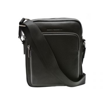 Borseta MARIO FERRETTI neagra, 8981, din piele naturala