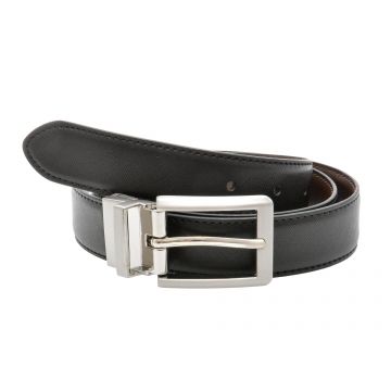 Curea ALDO neagra, REVERSO 001, din piele ecologica