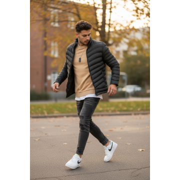 Geaca barbati groasa de iarna  neagra  x12