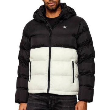 Geaca Calvin Klein LS NYLON COLOR BOCK PUFFERJKT
