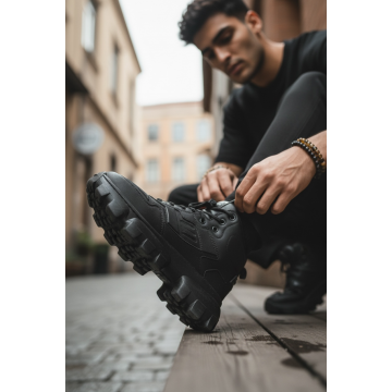 Ghete barbati negre 11925 N1-5