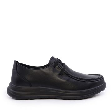 Mocasini bărbați Benvenuti negri din piele 2021BP7223N