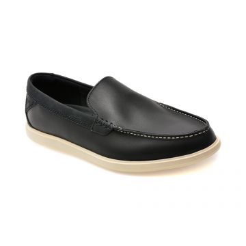 Mocasini CLARKS bleumarin, BRATTON LOAFER, din piele naturala