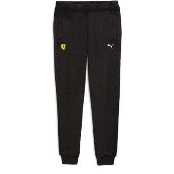 Pantaloni barbati Puma Ferrari T7 Pants 63275501, L, Negru