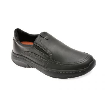 Pantofi CLARKS negri, PRO STEP, din piele naturala