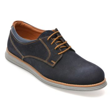 Pantofi OTTER bleumarin, A36, din nabuc