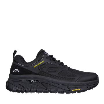 Pantofi sport bărbați Skechers Arch Fit Road Walker negri din piele 1961BP237333N