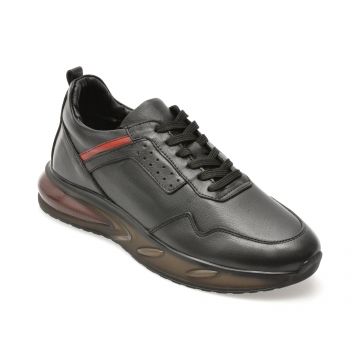 Pantofi sport BITE THE BULLET negri, 7715, din piele naturala