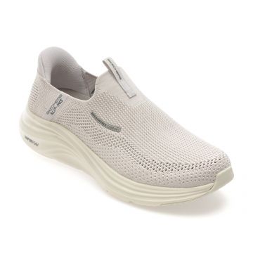 Pantofi sport SKECHERS gri, VAPOR FOAM, din material textil Pantofi sport SKECHERS gri, VAPOR FOAM, din material textil
